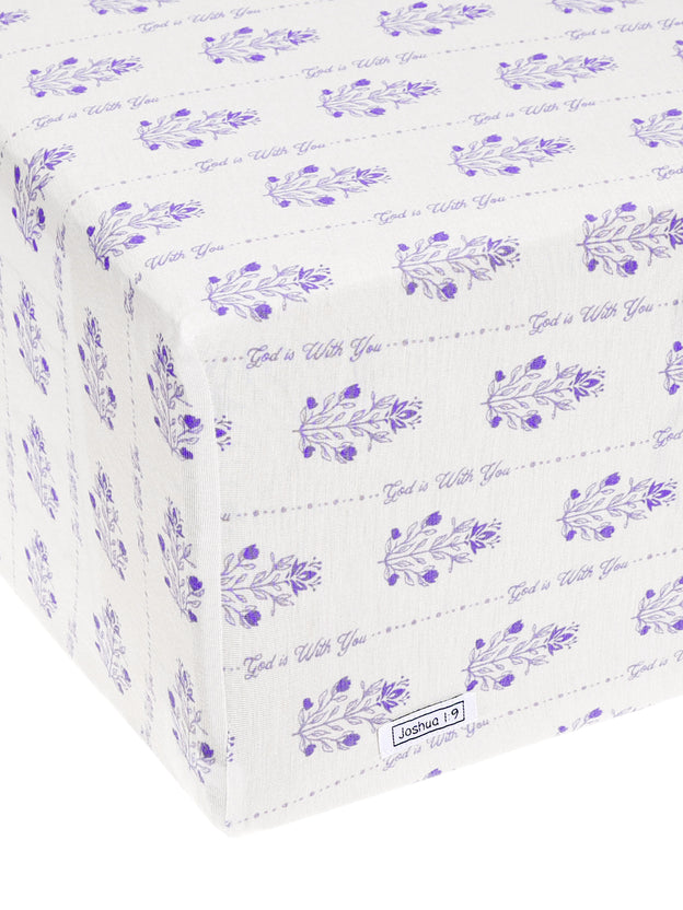 God is With You Floral Bedsheet Bamboo