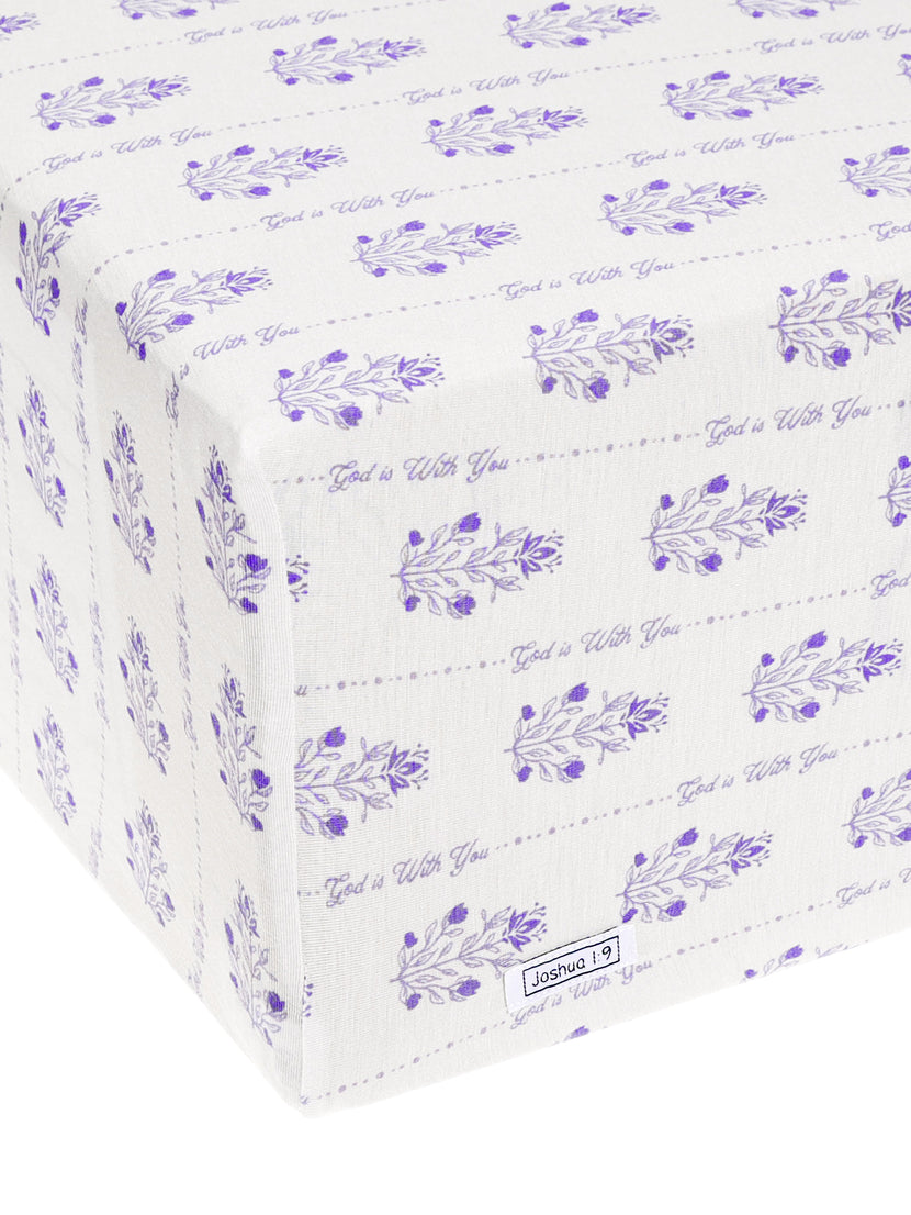 God is With You Floral Bedsheet Bamboo