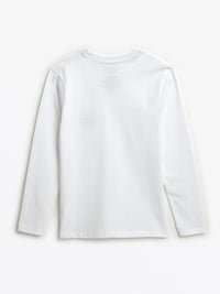 Baby White Prayer Pocket Cotton | Long Sleeve