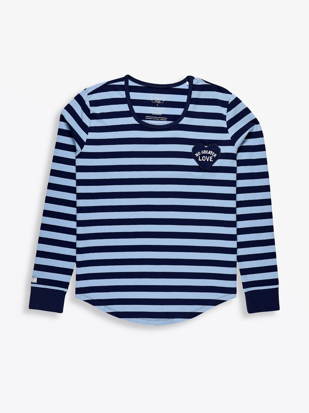 No Greater Love Blue Womens PJ Jogger Set Cotton