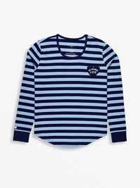 No Greater Love Blue Womens PJ Jogger Set Cotton