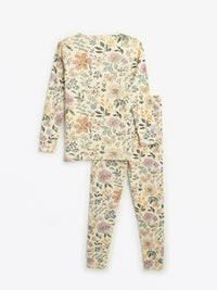 All Things Are Possible PJ Long Sleeve Set Ribbed Cotton/Bamboo Blend