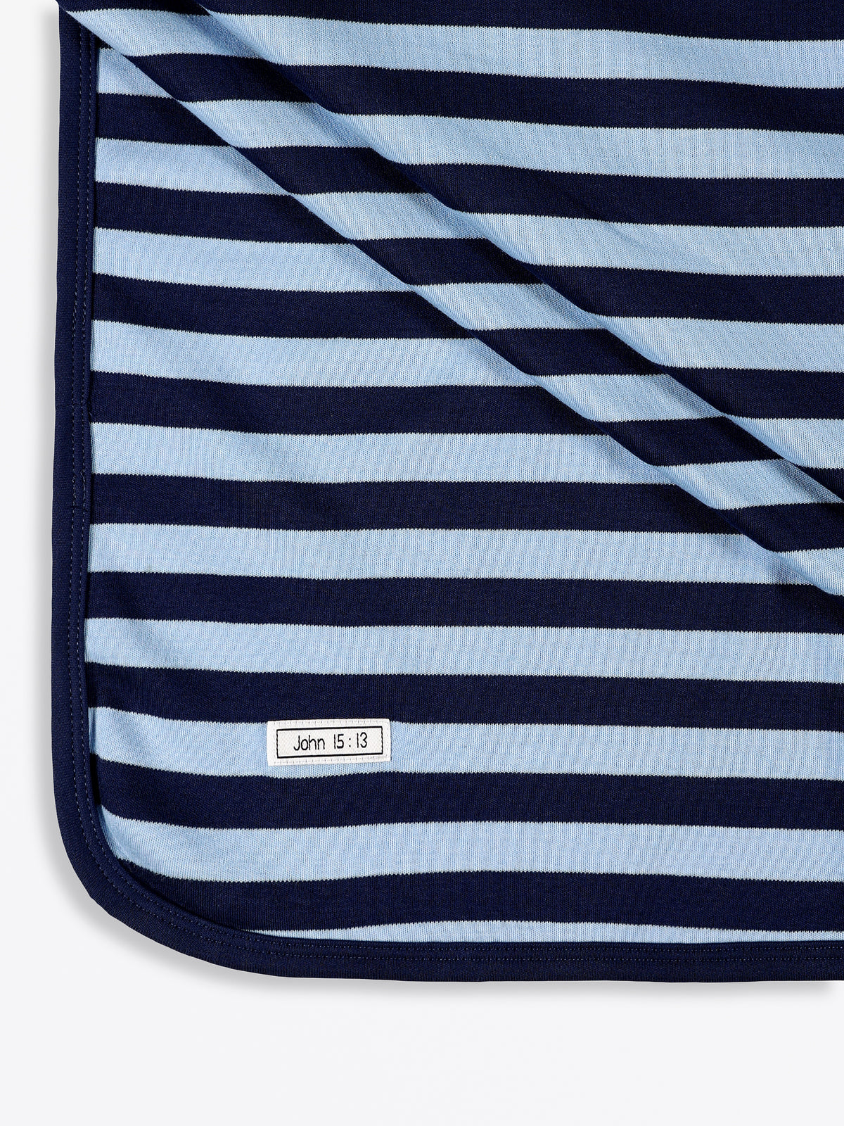 No Greater Love Blue Swaddle Cotton