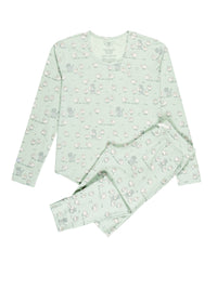 The Lost Sheep PJ Womens Long Sleeve Jogger Set Cotton