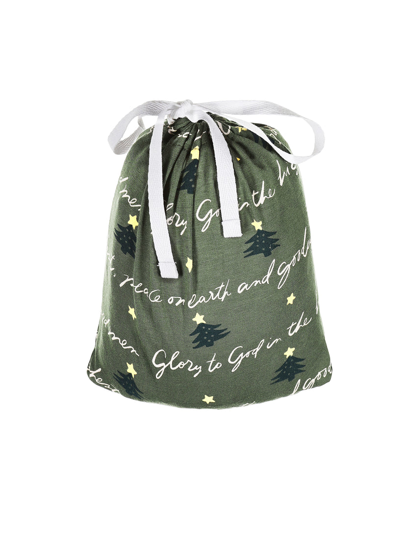 Glory to God Olive Bedsheet Bamboo