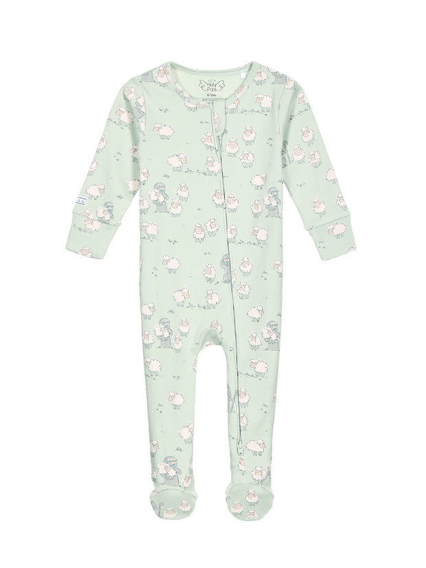 The Lost Sheep PJ Footed Onesie Cotton