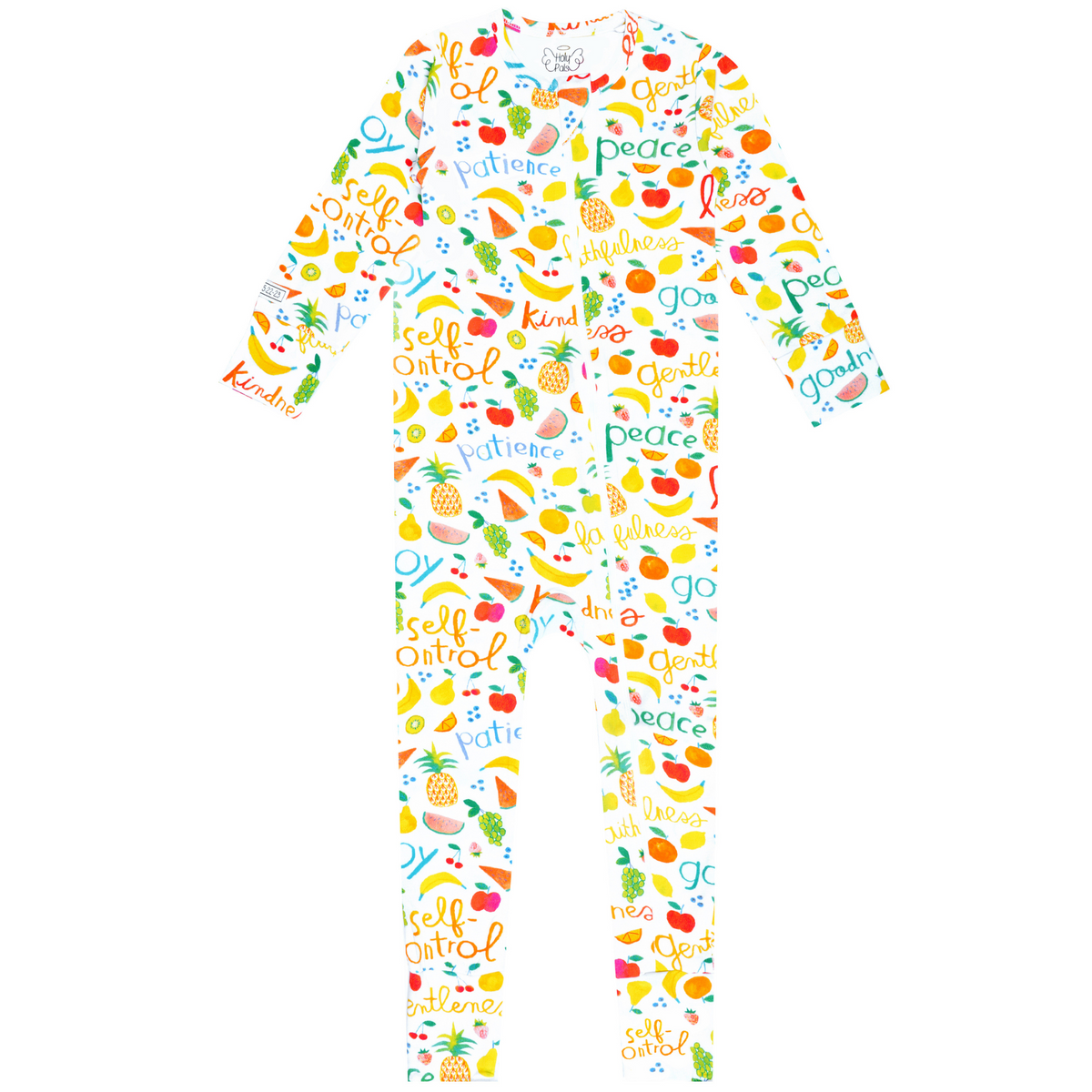 Fruits of the Spirit PJ Footless Onesie Bamboo