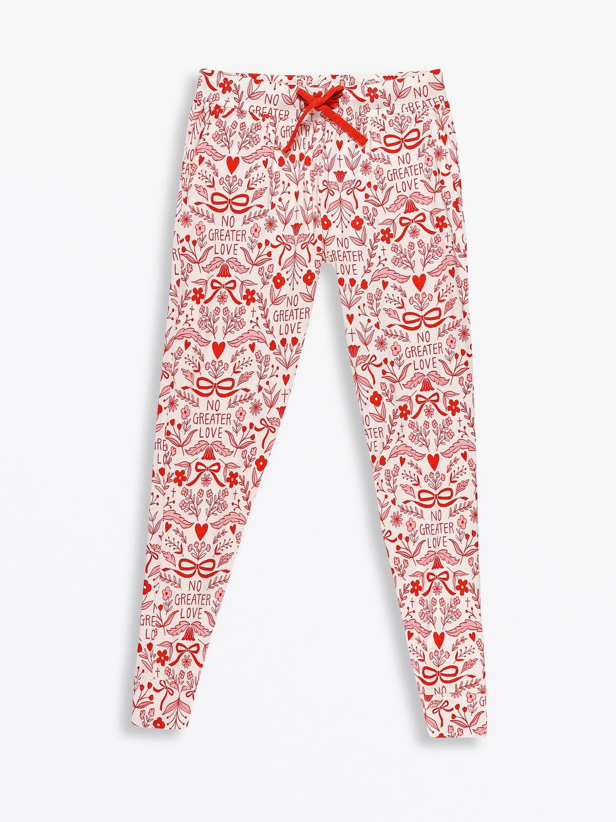 No Greater Love Pink Women's PJ Jogger Set Bamboo