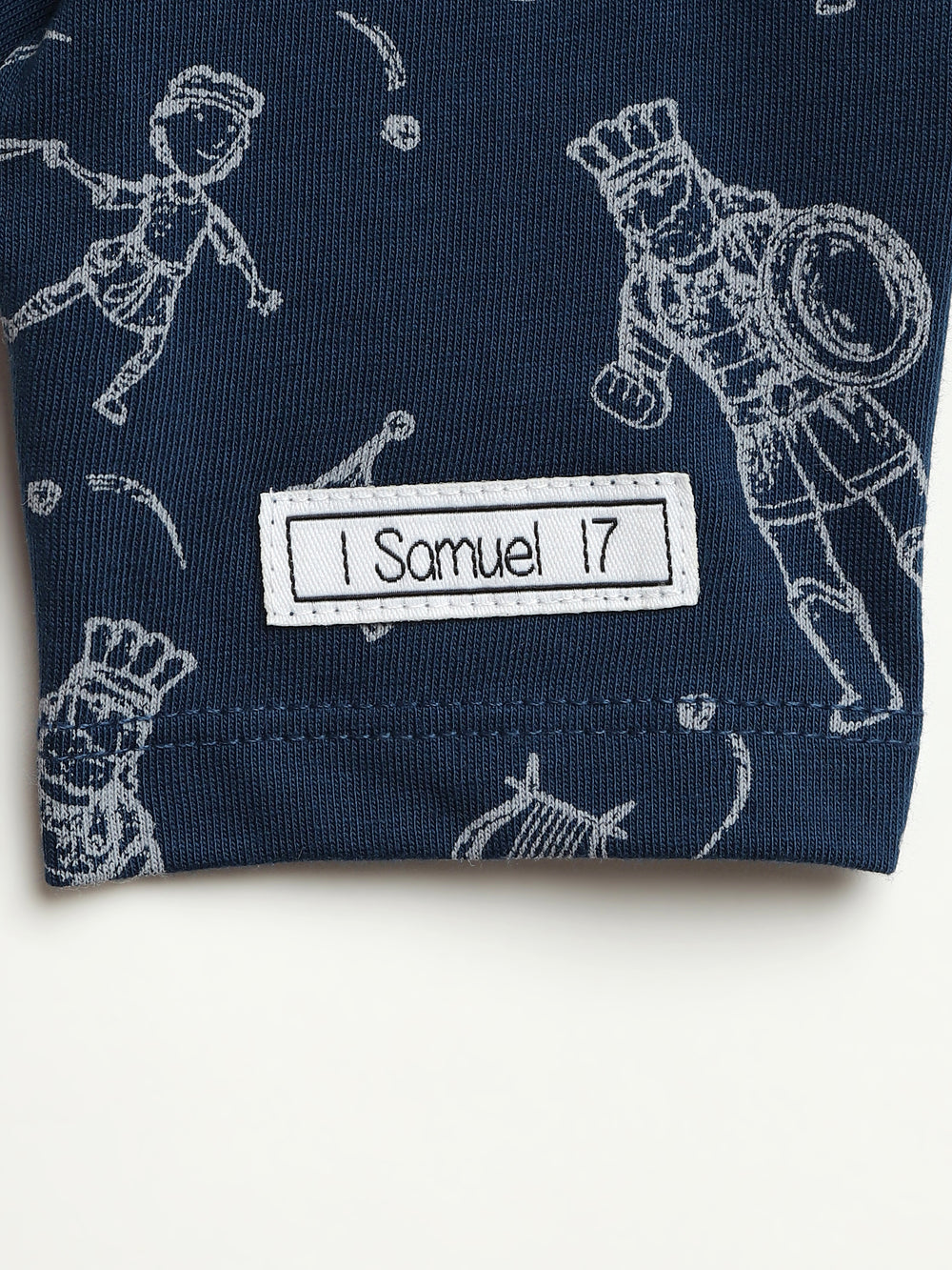 David & Goliath Sailor Blue Short Sleeve Bodysuit Cotton