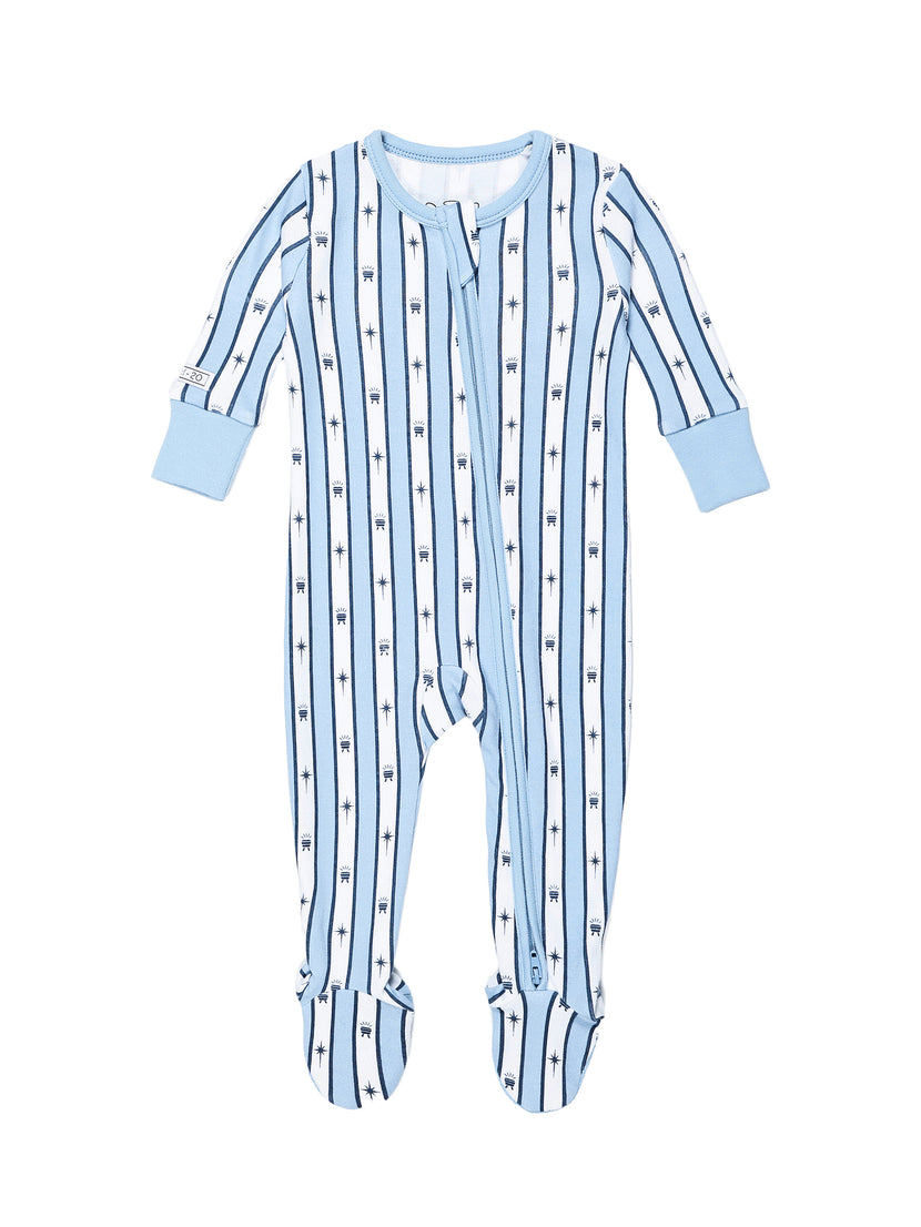 Star of Wonder PJ Footed Onesie Organic Cotton
