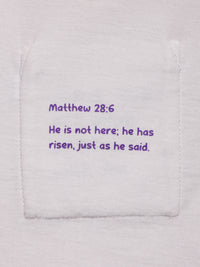 Baby Orchid Prayer Pocket T-Shirt Cotton | Short Sleeve