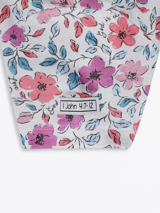 God is Love Short Sleeve Bodysuit Cotton