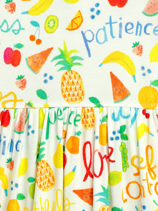 Fruit of the Spirit Short Sleeve Twirl Dress Bodysuit Cotton