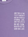 Eternal Life Purple Fleece Crewneck