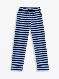 No Greater Love Blue Womens PJ Notch Collar Set Cotton