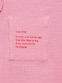 Kids Pink Prayer Pocket T-Shirt | Short Sleeve