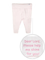 Kids Shine Prayer Pocket Heavenly Pink Leggings