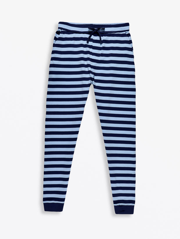 No Greater Love Blue Mens PJ Set Cotton