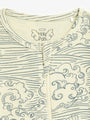 Walking on Water PJ Footed Onesie Ribbed Cotton-Bamboo Blend