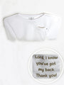 Kids White Prayer Pocket T-Shirt | Long Sleeve