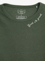Solid Olive PJ Long Sleeve Set Ribbed Cotton-Bamboo Blend