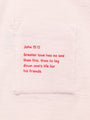 Kids Pink Prayer Pocket T-Shirt | Long Sleeve