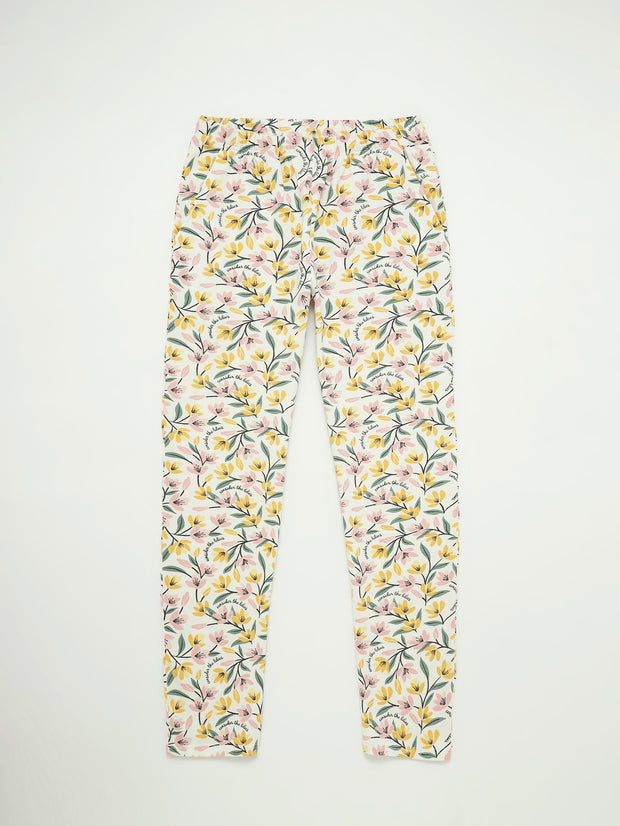 Consider the Lilies Women's PJ Relaxed Set Cotton