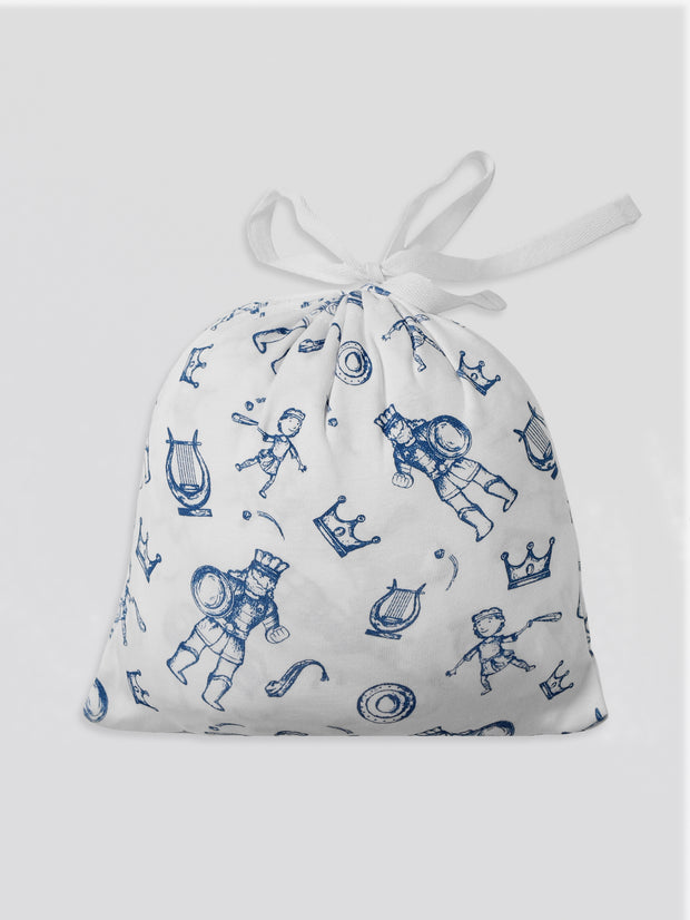 David & Goliath Blue Bedsheet Cotton