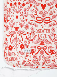 No Greater Love Pink Blanket Bamboo
