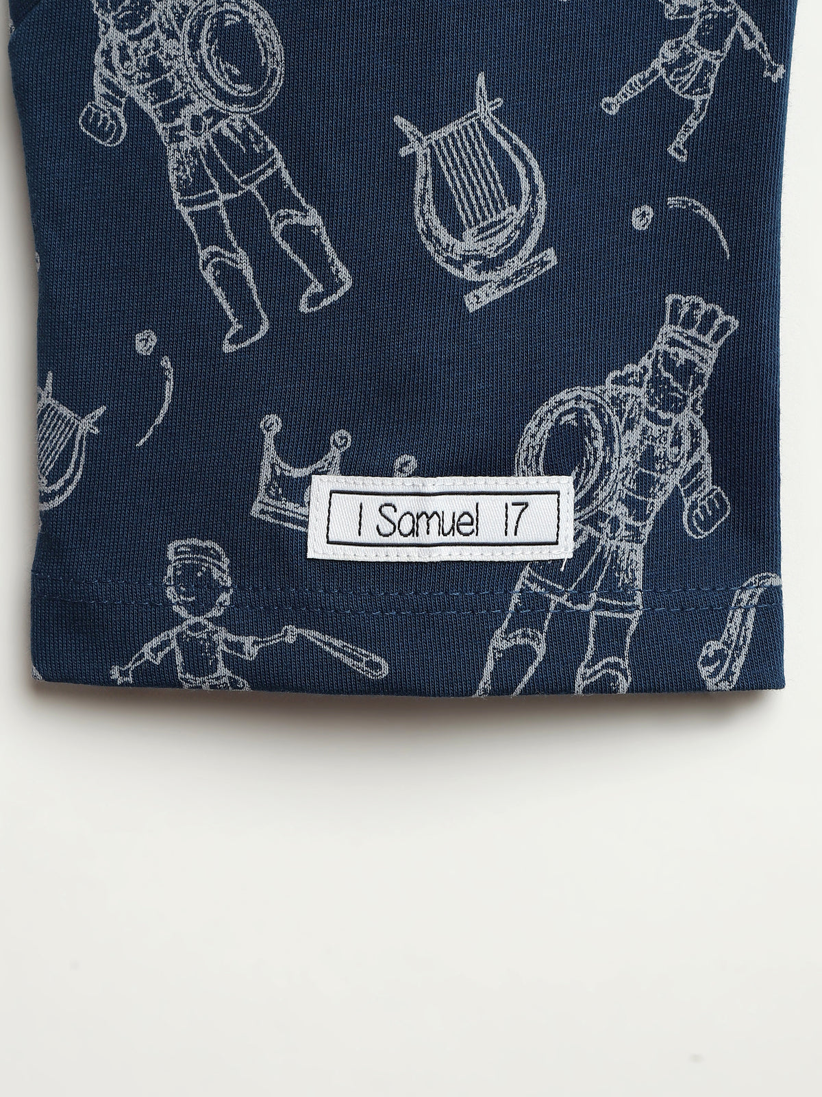 Baby David & Goliath Sailor Blue T-Shirt Cotton | Short Sleeve