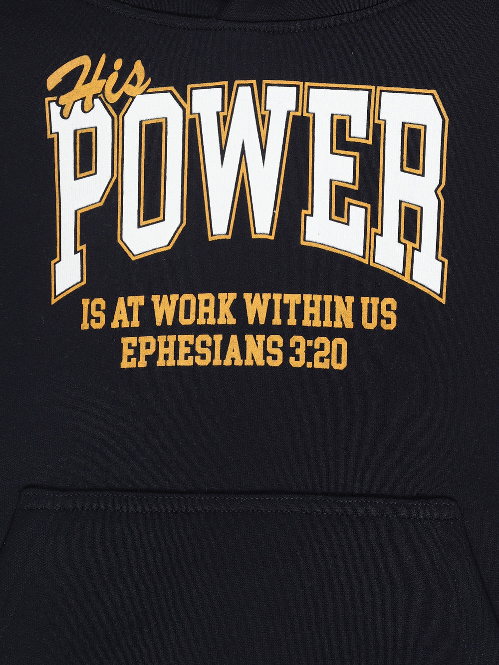 His Power Cotton Fleece Hoodie