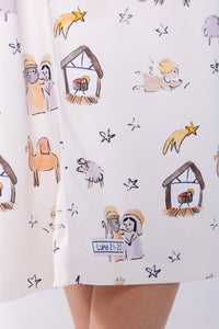 Away in a Manger PJ Girls Nightgown Polyester