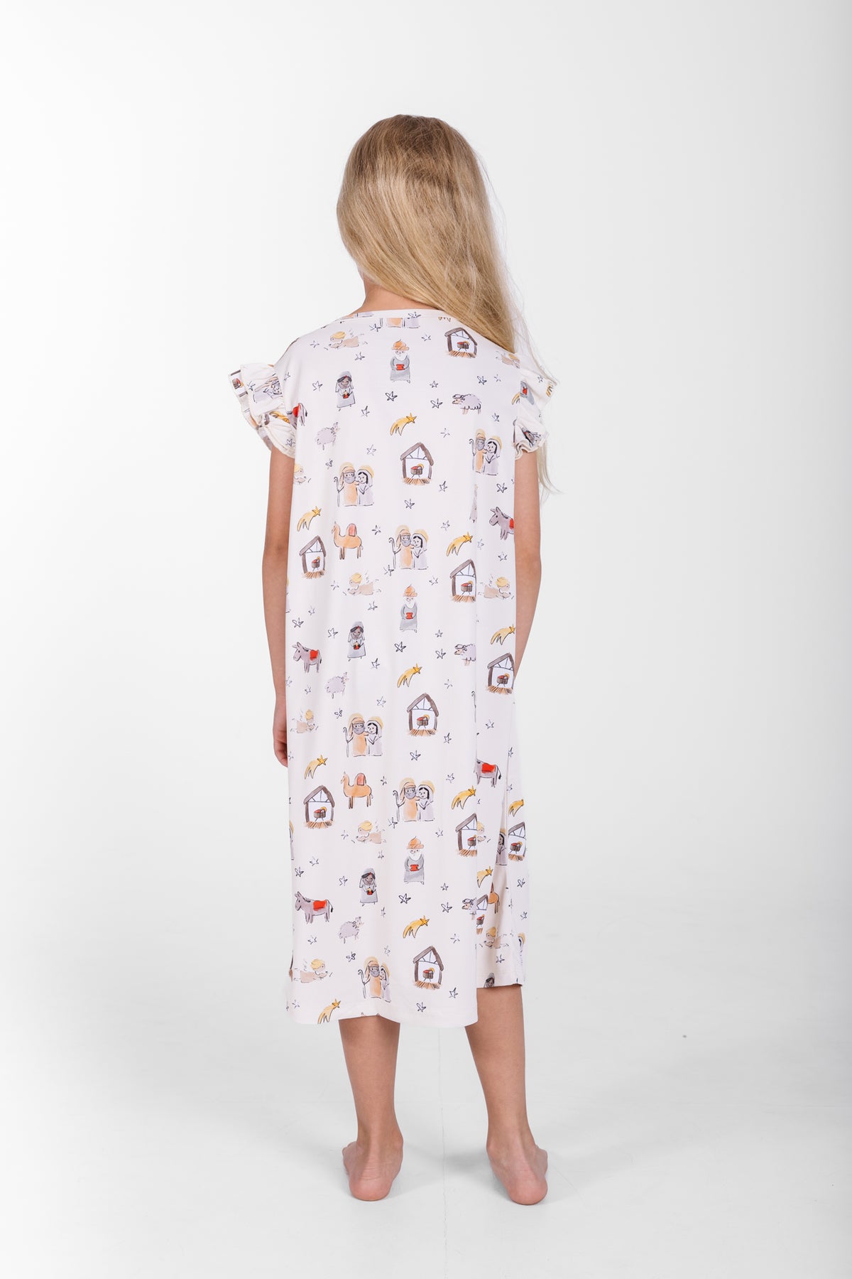 Away in a Manger PJ Girls Nightgown Polyester