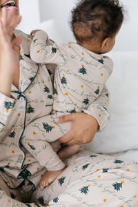 Glory to God Christmas PJ Footless Onesie Bamboo