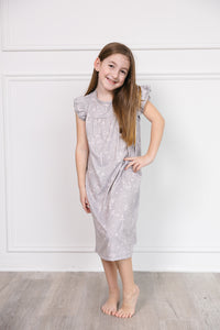 Salvation Garden Grey PJ Nightgown Polyester