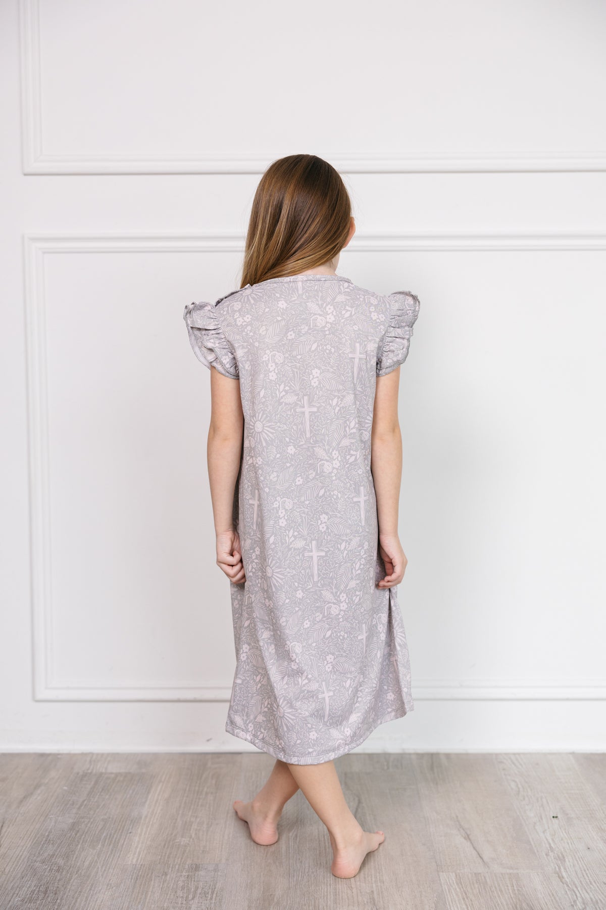 Salvation Garden Grey PJ Nightgown Polyester