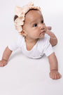 Baby White Prayer Pocket Bodysuit | Short Sleeve