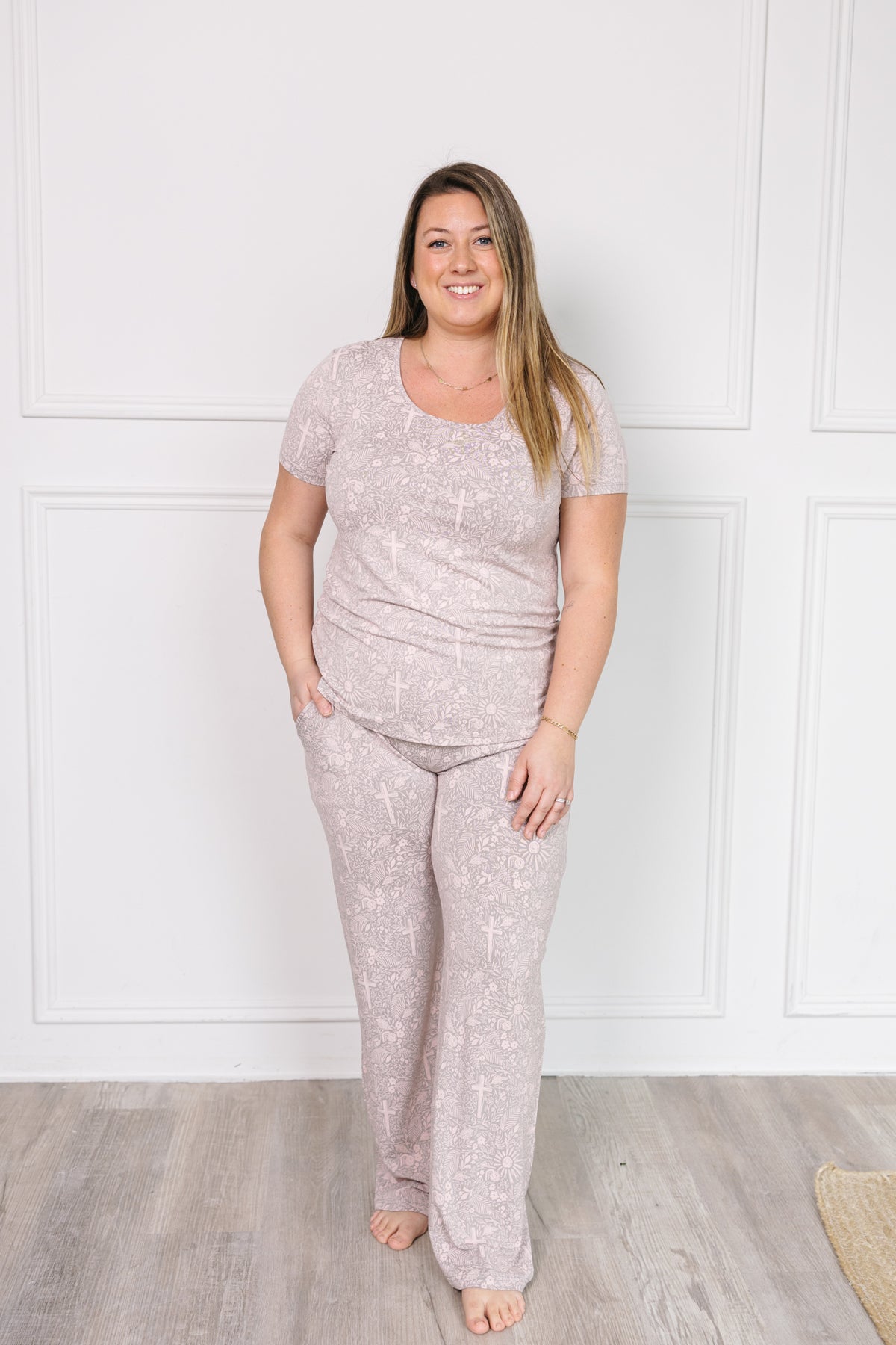 Salvation Garden Grey Women's PJ Set Bamboo