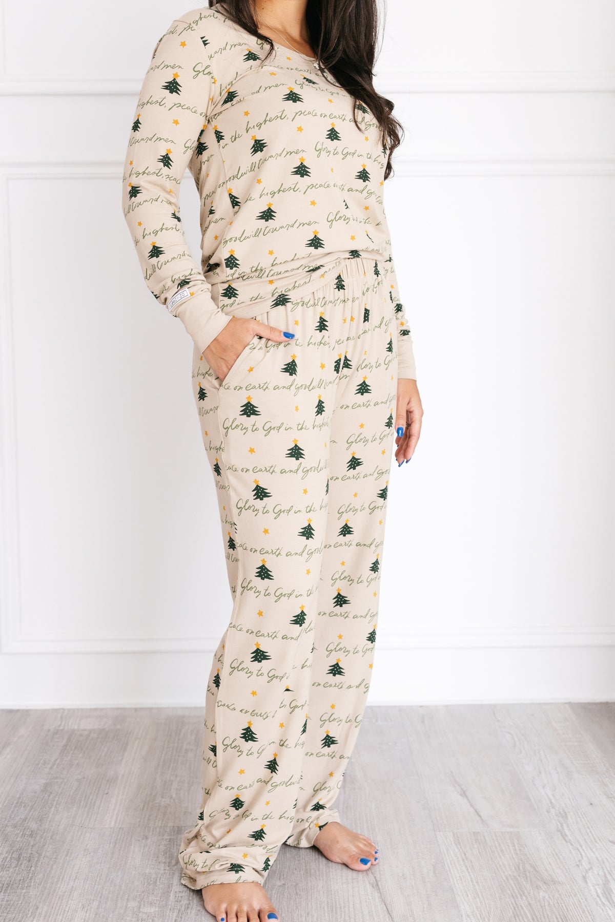 Glory to God Christmas Women's PJ Set Bamboo