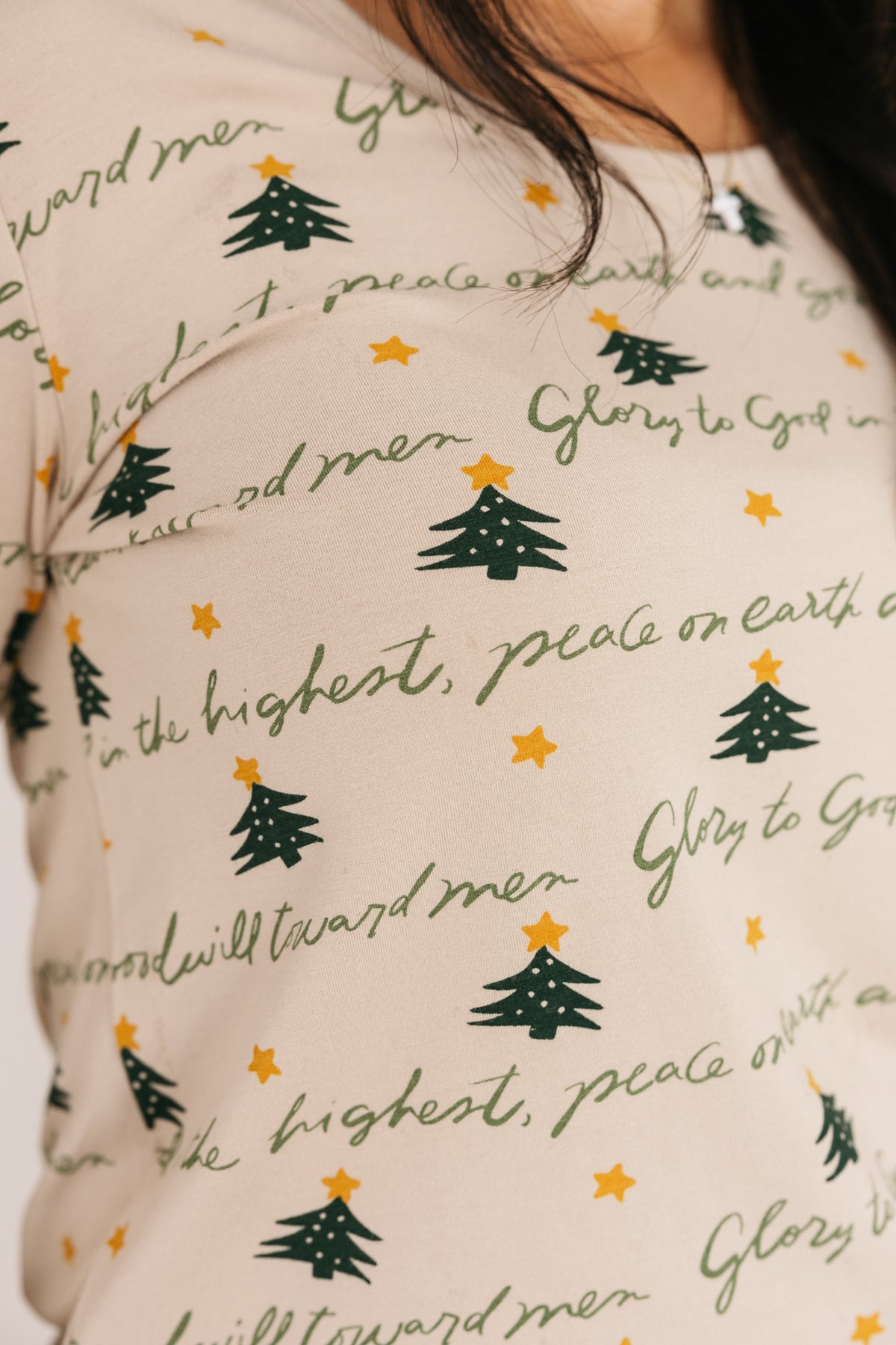 Glory to God Christmas Women's PJ Set Bamboo