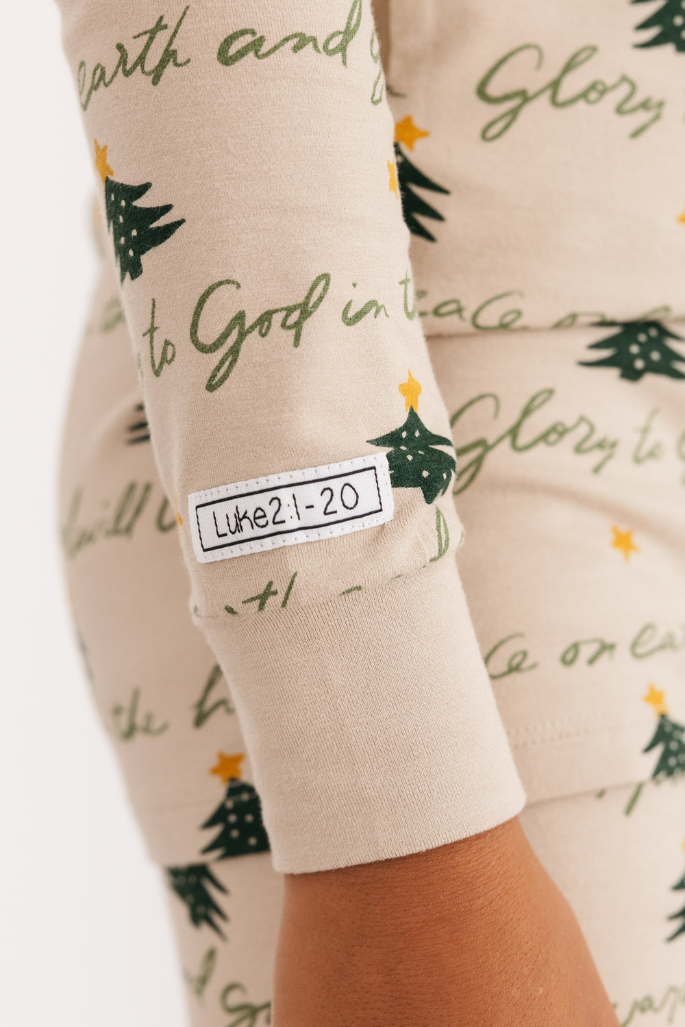 Glory to God Christmas PJ Long Sleeve & Pants Set Bamboo