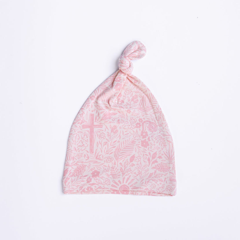 Salvation Garden Pink Knotted Hat Bamboo