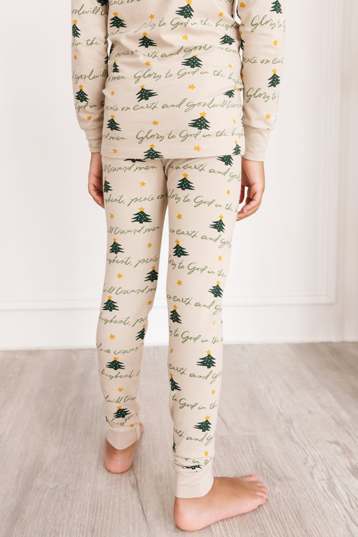 Glory to God Christmas PJ Long Sleeve & Pants Set Bamboo