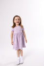 Queen Esther Lavender Twirl Dress Cotton