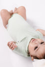 Baby Pistachio Prayer Pocket Bodysuit | Short Sleeve
