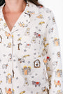 Away in a Manger Womens Notch Collar PJ Set Cotton