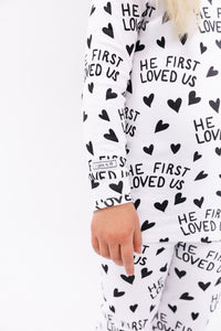 He First Loved Us PJ Long Sleeve Set Cotton