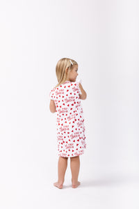 He First Loved Us Red Nightgown Polyester