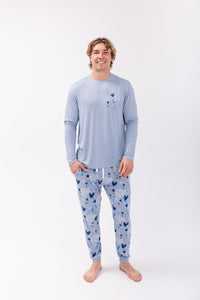 John 3:16 Blue Men's PJ Set Bamboo