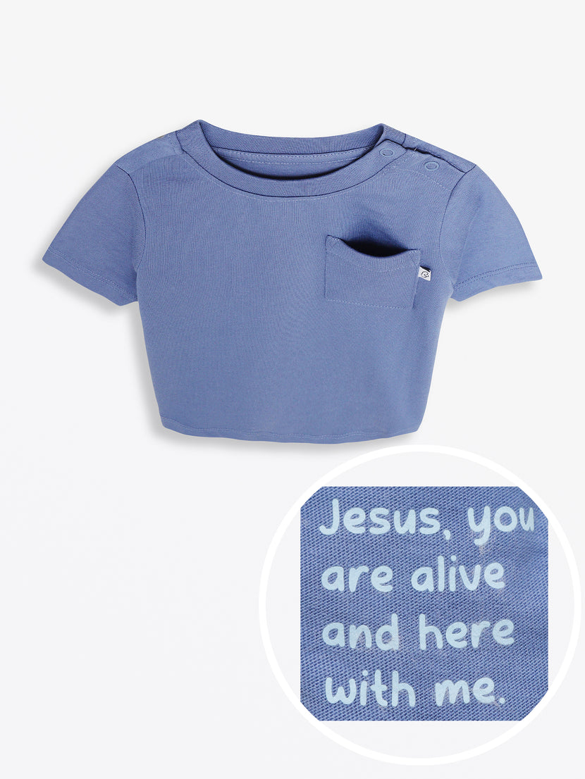 Kids Infinity Prayer Pocket T-Shirt | Short Sleeve